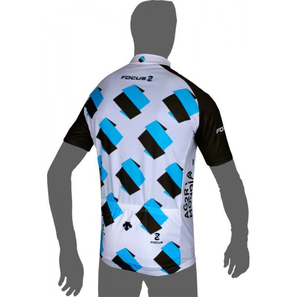 AG2R LA MONDIALE 2014 Kurzarmtrikot (kurzer Reißverschluss) Radsport-Profi-Team AG2R LA MONDIALE 2014 Kurzarmtrikot (kurzer Reißverschluss) Radsport-Profi-Team