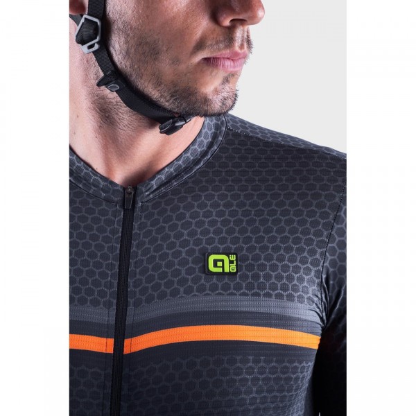 ALE BRIDGE Radtrikot kurzarm schwarz