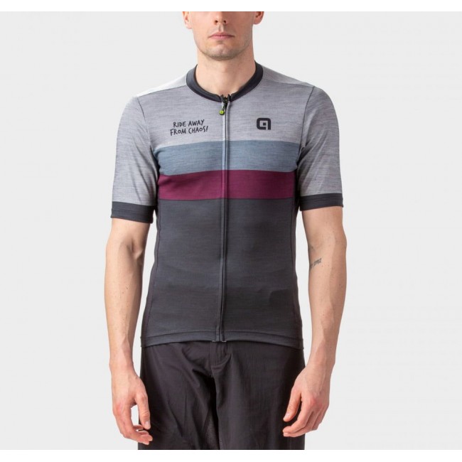 ALE CHAOS Gravel Radtrikot kurzarm schwarz/grau ALE CHAOS Gravel Radtrikot kurzarm schwarz/grau