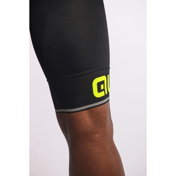 ALE CORSA Trägerhose kurz schwarz/neongelb