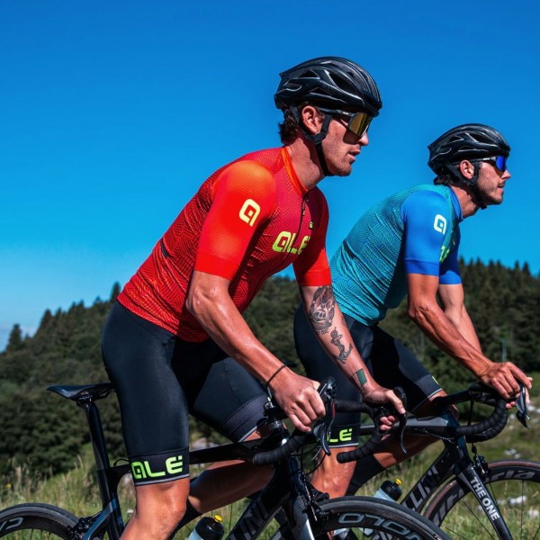 ALE CROSS Radtrikot kurzarm rot