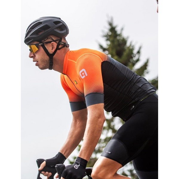ALE GRADIENT Radtrikot kurzarm schwarz/neonorange ALE GRADIENT Radtrikot kurzarm schwarz/neonorange