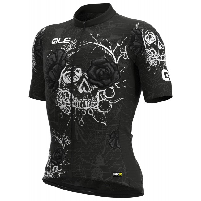 ALE SKULL Radtrikot kurzarm schwarz ALE SKULL Radtrikot kurzarm schwarz