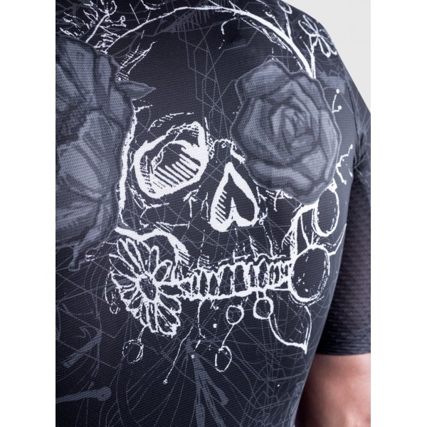 ALE SKULL Radtrikot kurzarm schwarz ALE SKULL Radtrikot kurzarm schwarz