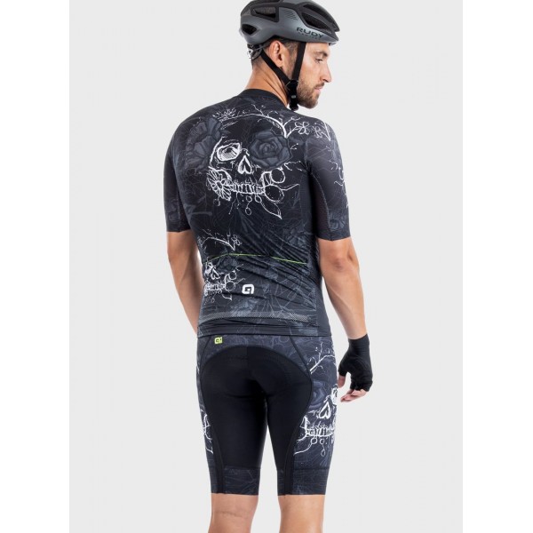 ALE SKULL Radtrikot kurzarm schwarz ALE SKULL Radtrikot kurzarm schwarz