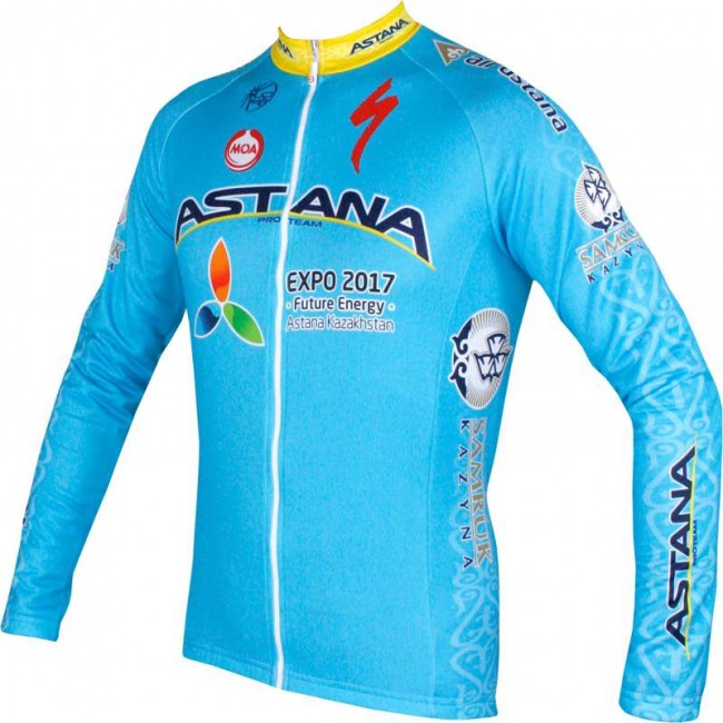 ASTANA 2016 Langarmtrikot Radsport-Profi-Team ASTANA 2016 Langarmtrikot Radsport-Profi-Team