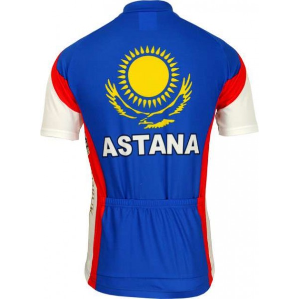 Astana Slowenischer Meister 2010 Radsport-Profi-Team-Kurzarmtrikot mit kurzem Reißverschluss Astana Slowenischer Meister 2010 Radsport-Profi-Team-Kurzarmtrikot mit kurzem Reißverschluss