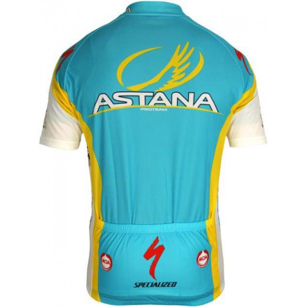 ASTANA 2012 Radsport-Profi-Team-Kurzarmtrikot mit kurzem Reißverschluss ASTANA 2012 Radsport-Profi-Team-Kurzarmtrikot mit kurzem Reißverschluss