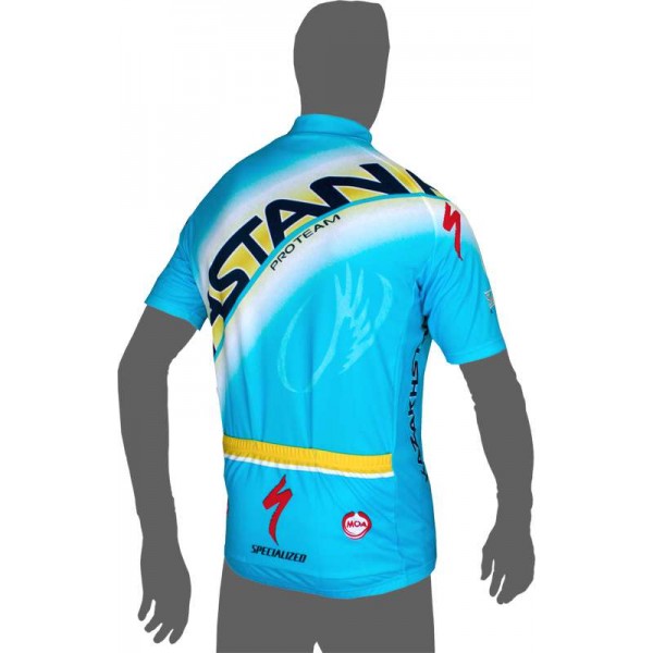 ASTANA 2014 Kurzarmtrikot (kurzer Reißverschluss) Radsport-Profi-Team ASTANA 2014 Kurzarmtrikot (kurzer Reißverschluss) Radsport-Profi-Team
