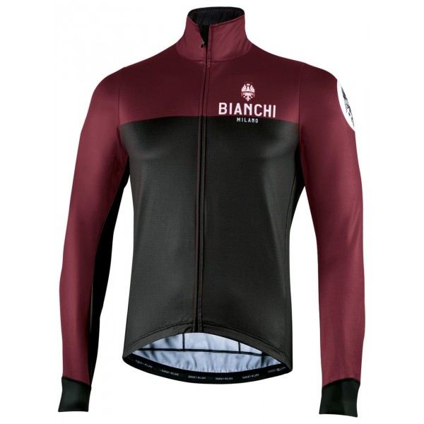 DELEBIO Fahrrad Winterjacke schwarz/weinrot