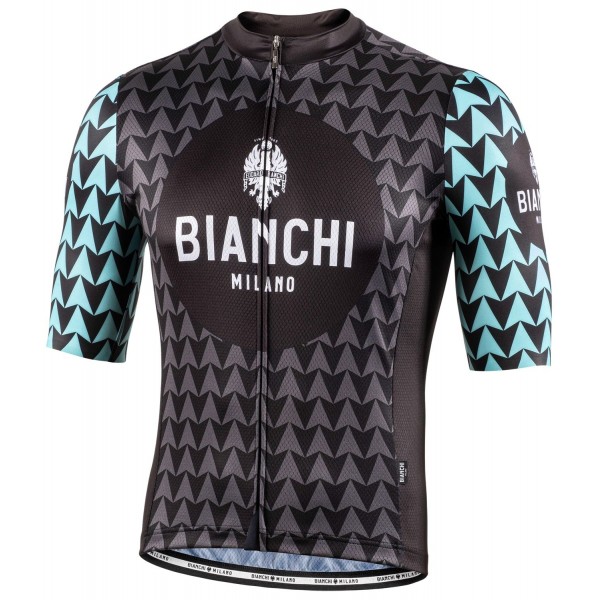 MASSARI Radtrikot kurzarm schwarz