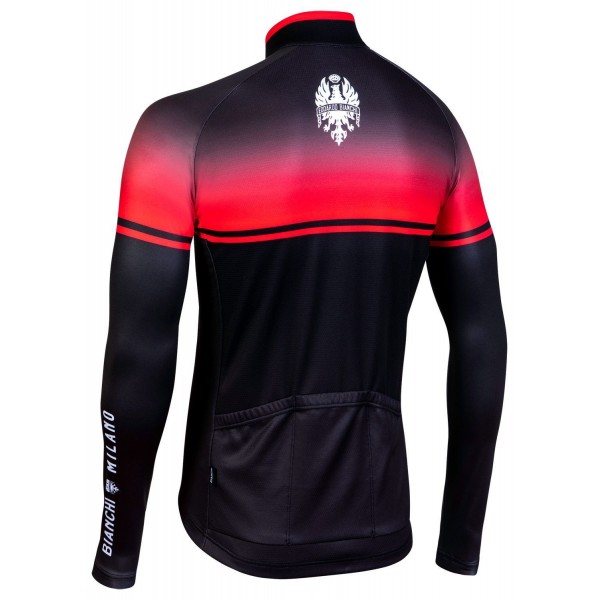 SANTERNO Radtrikot langarm schwarz/rot