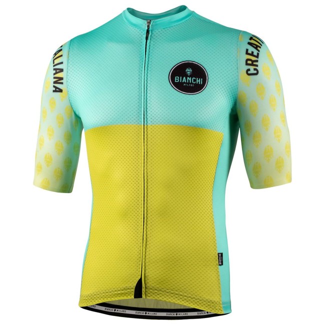 TIRANO Radtrikot kurzarm gelb/celeste TIRANO Radtrikot kurzarm gelb/celeste