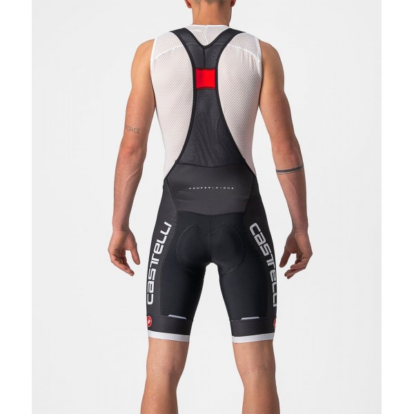 COMPETIZIONE KIT Trägerhose kurz schwarz/silber-grau