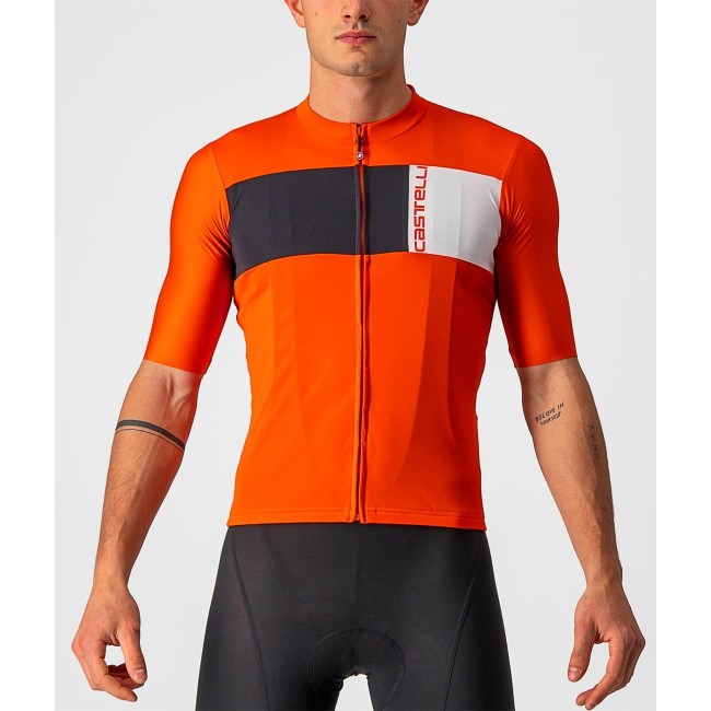 PROLOGO 7 Radtrikot kurzarm rot/orange PROLOGO 7 Radtrikot kurzarm rot/orange