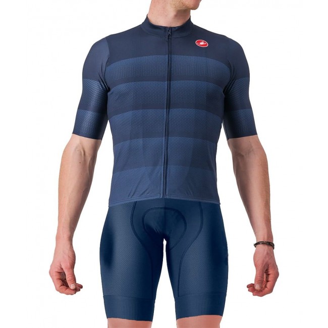 LIVELLI+COMPETIZIONE Radsport-Set (Kurzarmtrikot+Trägerhose) blau LIVELLI+COMPETIZIONE Radsport-Set (Kurzarmtrikot+Trägerhose) blau