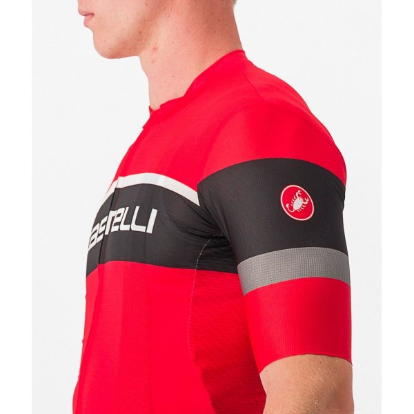 SCORPIONE 3 Radtrikot kurzarm rot/schwarz SCORPIONE 3 Radtrikot kurzarm rot/schwarz