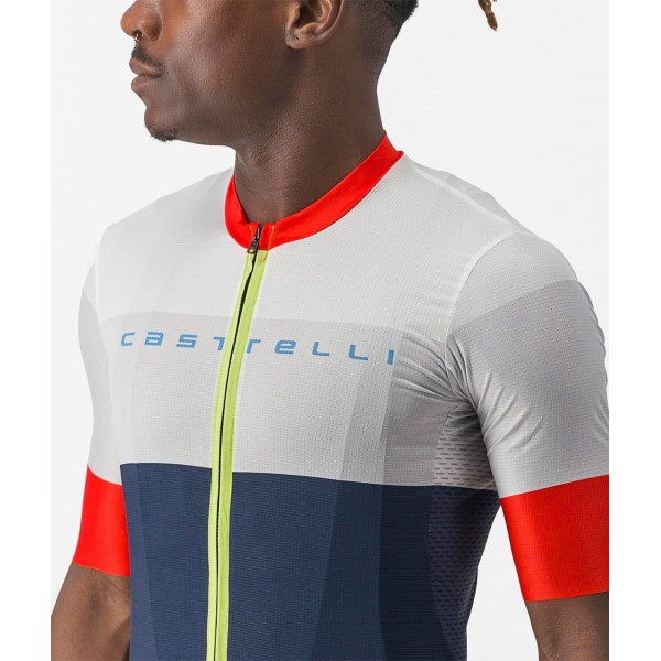 SEZIONE Radtrikot kurzarm blau/elfenbein SEZIONE Radtrikot kurzarm blau/elfenbein