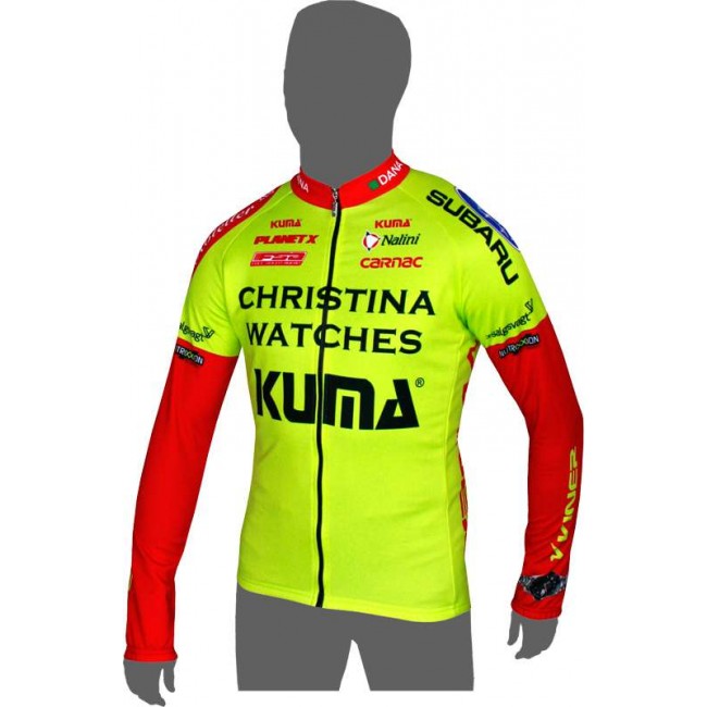 CHRISTINA WATCHES-KUMA 2014 Langarmtrikot Radsport-Profi-Team CHRISTINA WATCHES-KUMA 2014 Langarmtrikot Radsport-Profi-Team
