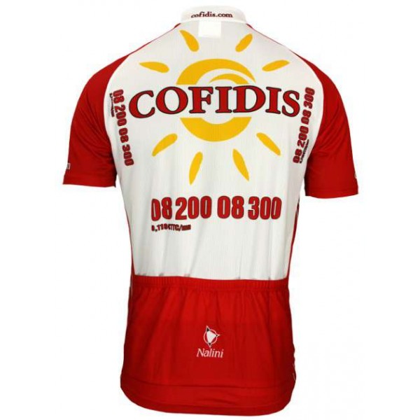 Cofidis 2009 Kurzarmtrikot mit kurzem Reißverschluss Cofidis 2009 Kurzarmtrikot mit kurzem Reißverschluss