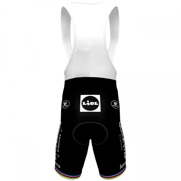 Deceuninck-Quick-Step 2021 Straßenrad Weltmeister Trägerhose-Radsport-Profi-Team Deceuninck-Quick-Step 2021 Straßenrad Weltmeister Trägerhose-Radsport-Profi-Team