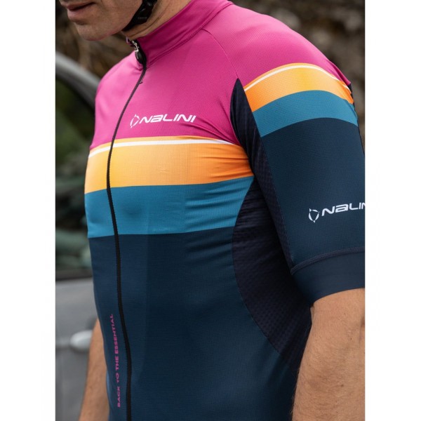 New Speed Radtrikot kurzarm blau/orange/magenta New Speed Radtrikot kurzarm blau/orange/magenta