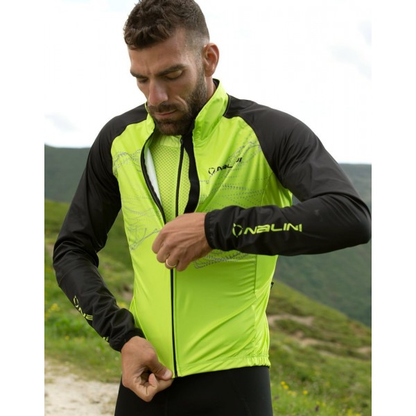 Eco Wind Jacket Fahrrad Windjacke hellgrün/schwarz Eco Wind Jacket Fahrrad Windjacke hellgrün/schwarz