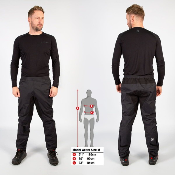 HUMMVEE Fahrrad Regenhose lang schwarz HUMMVEE Fahrrad Regenhose lang schwarz