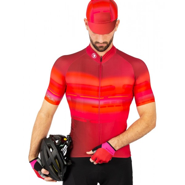Virtual Texture Radtrikot kurzarm rot Virtual Texture Radtrikot kurzarm rot