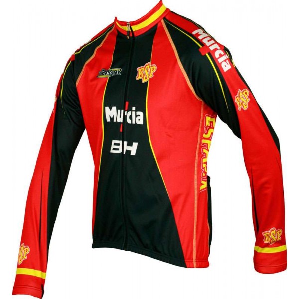 ESPAÑA 2012 Radsport-Profi-Team-Radsport-Langarmtrikot ESPAÑA 2012 Radsport-Profi-Team-Radsport-Langarmtrikot