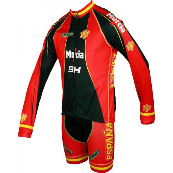 ESPAÑA 2012 Radsport-Profi-Team-Radsport-Langarmtrikot ESPAÑA 2012 Radsport-Profi-Team-Radsport-Langarmtrikot