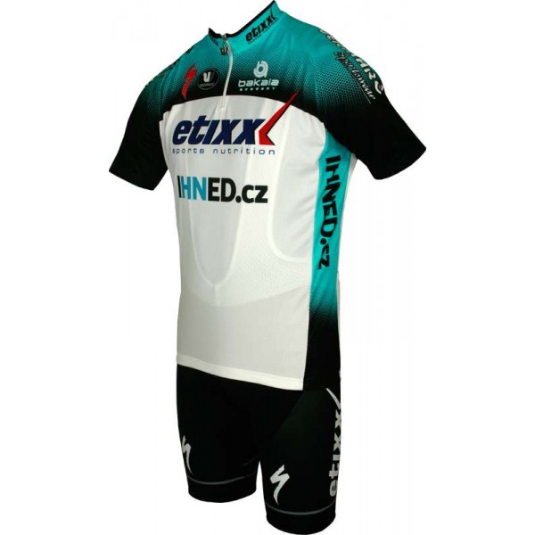 ETIXX IHNED 2013 Radsport-Profi-Team-Kurzarmtrikot mit kurzem Reißverschluss