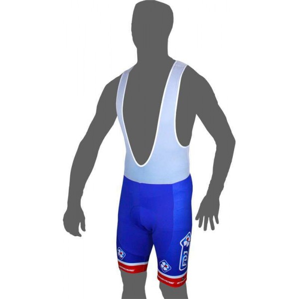 FRANCAISE DES JEUX (FDJ) 2016 Trägerhose blau B'TWIN Radsport-Profi-Team FRANCAISE DES JEUX (FDJ) 2016 Trägerhose blau B'TWIN Radsport-Profi-Team