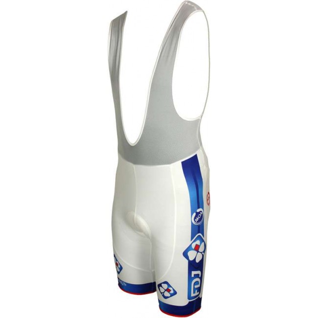 FRANCAISE DES JEUX (FDJ) 2011 Radsport-Profi-Team-Trägerhose weiß FRANCAISE DES JEUX (FDJ) 2011 Radsport-Profi-Team-Trägerhose weiß