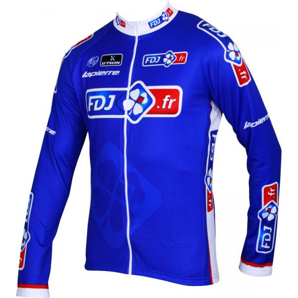 FRANCAISE DES JEUX (FDJ)-TOUR 2013 Radsport-Profi-Team-Langarmtrikot FRANCAISE DES JEUX (FDJ)-TOUR 2013 Radsport-Profi-Team-Langarmtrikot