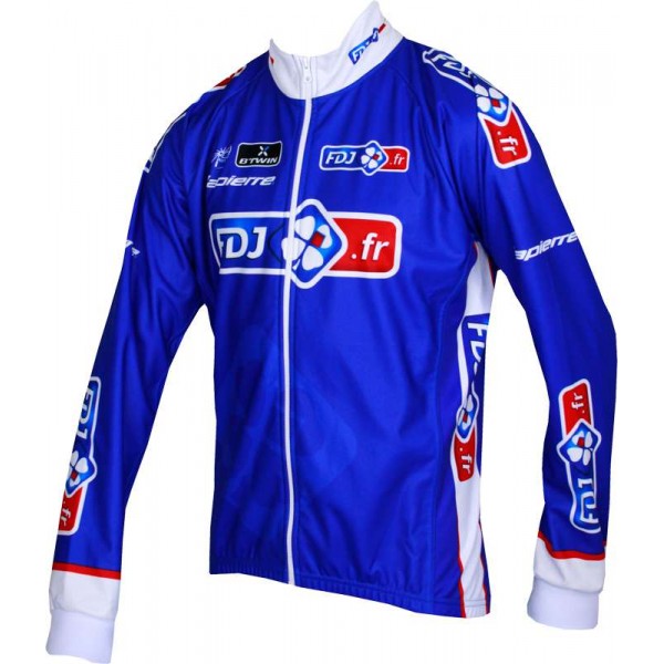 FRANCAISE DES JEUX (FDJ) 2013 Fahrrad Winterjacke-B'TWIN Radsport-Profi-Team FRANCAISE DES JEUX (FDJ) 2013 Fahrrad Winterjacke-B'TWIN Radsport-Profi-Team