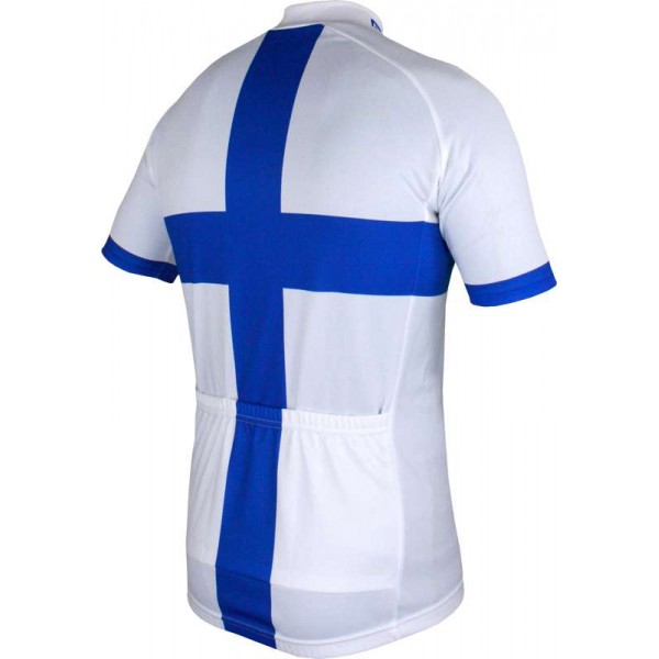 FRANCAISE DES JEUX (FDJ) Finnischer Meister 2014/2015 Kurzarmtrikot (kurzer Reißverschluss) -B'TWIN Radsport-Profi-Team