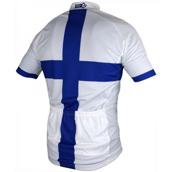 FRANCAISE DES JEUX (FDJ) Finnischer Meister 2015 Kurzarmtrikot (kurzer Reißverschluss) -B'TWIN Radsport-Profi-Team FRANCAISE DES JEUX (FDJ) Finnischer Meister 2015 Kurzarmtrikot (kurzer Reißverschluss) -B'TWIN Radsport-Profi-Team