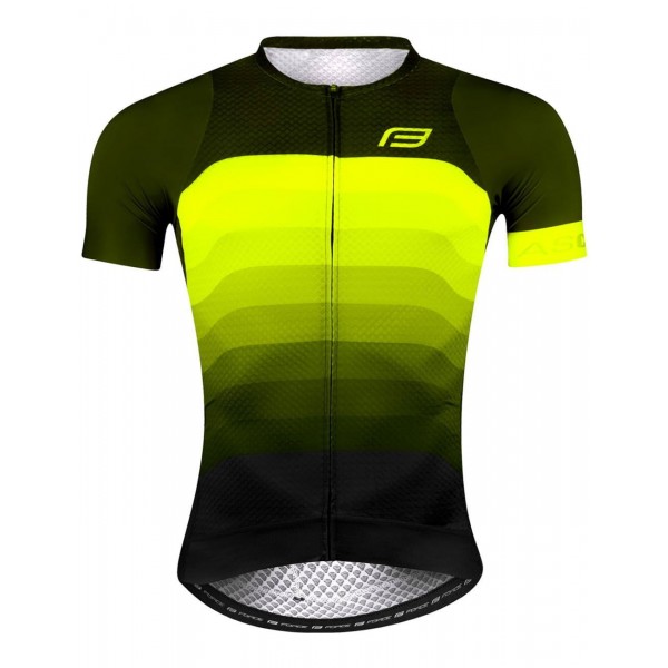 ASCENT Radsport-Set (Radtrikot langer RV+Trägerhose) grün/gelb/schwarz ASCENT Radsport-Set (Radtrikot langer RV+Trägerhose) grün/gelb/schwarz