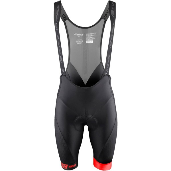 B51 Trägerhose kurz schwarz/rot