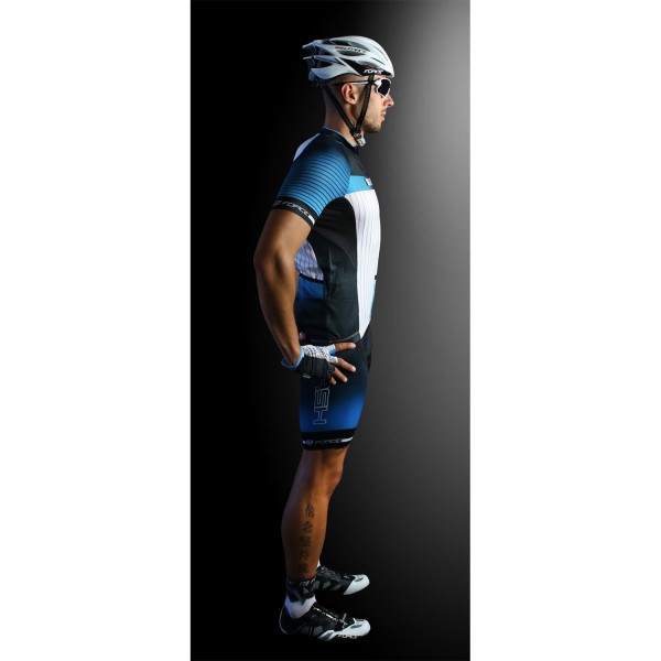 DASH Radtrikot kurzarm blau/weiß DASH Radtrikot kurzarm blau/weiß