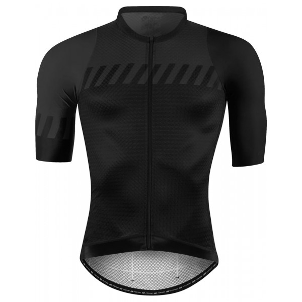 FASHION Radsport-Set (Radtrikot langer RV+Trägerhose) schwarz