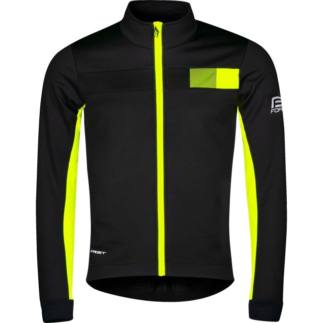 FROST Softshell Fahrradjacke schwarz/neongelb FROST Softshell Fahrradjacke schwarz/neongelb