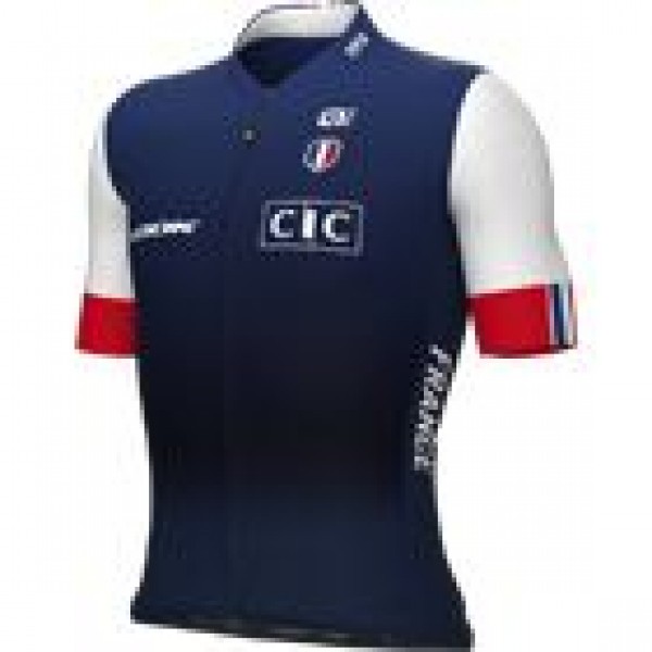 Frankreich 2023 Radtrikot kurzarm (langer Reißverschluss)-ALE Radsport-Profi-Team