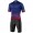 PODIUM Radsport-Set (Radtrikot kurzarm+Trägerhose kurz) blau/schwarz