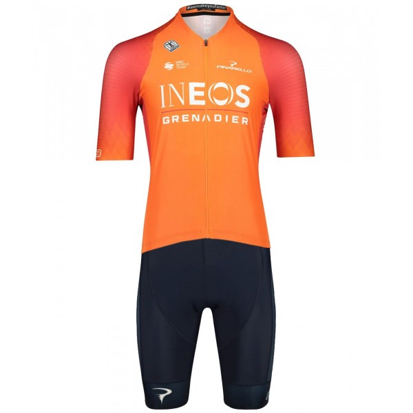 INEOS GRENADIERS 2022 training edition ICON Radtrikot kurzarm (langer RV)-Radsport-Profi-Team