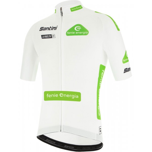 La Vuelta 2021 MAGLIA BLANCO (weiß) Radtrikot kurzarm