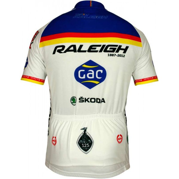RALEIGH 2012 Radsport-Profi-Team-Kurzarmtrikot mit kurzem Reißverschluss