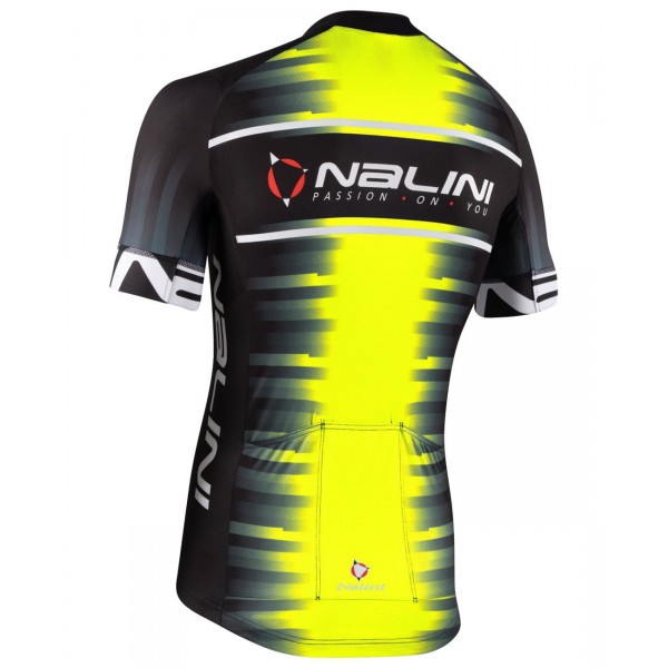 Radsport-Set (Radtrikot BORGO+Trägerhose VILLAGGIO) schwarz/neongelb Radsport-Set (Radtrikot BORGO+Trägerhose VILLAGGIO) schwarz/neongelb