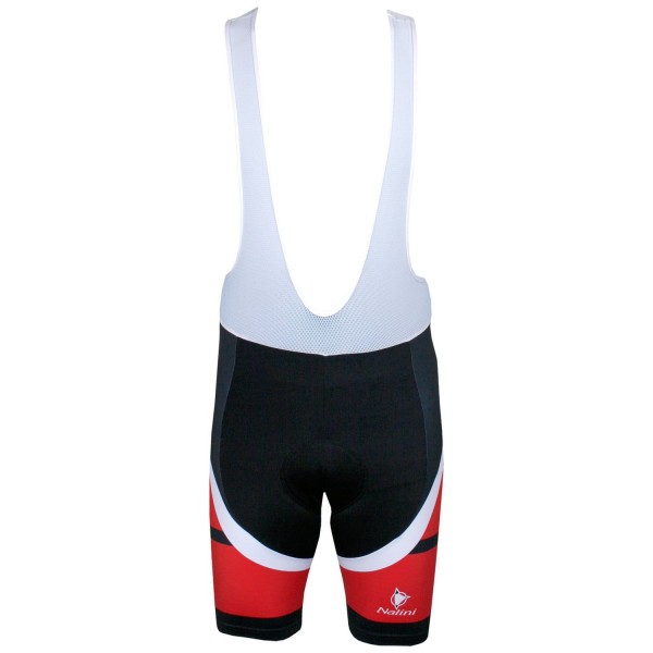 Übergröße CARBON Trägerhose kurz schwarz/rot